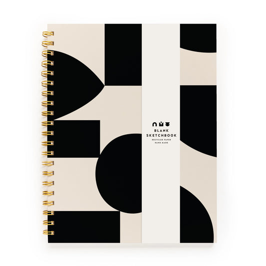 B&W Contrast Geometry Sketchbook