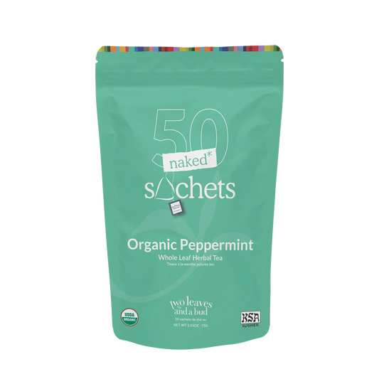 Organic Peppermint - 50 Naked Tea Sachets