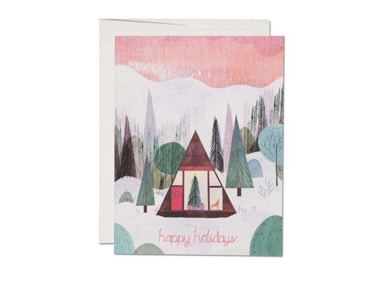 A-Frame Cabin Holiday - Boxed Card Set