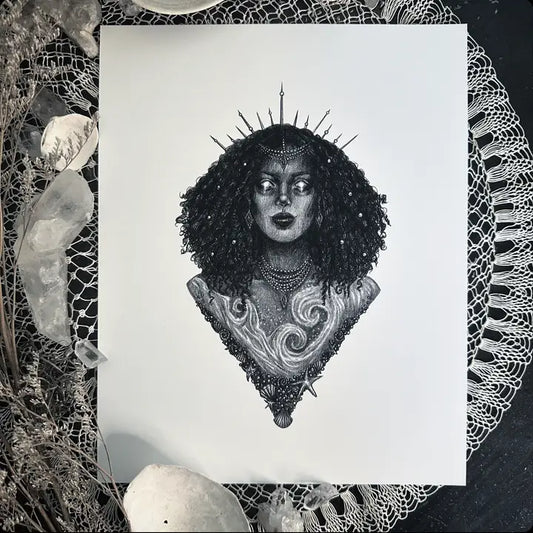 Mami Wata - African Goddess of Water, Fortune Print