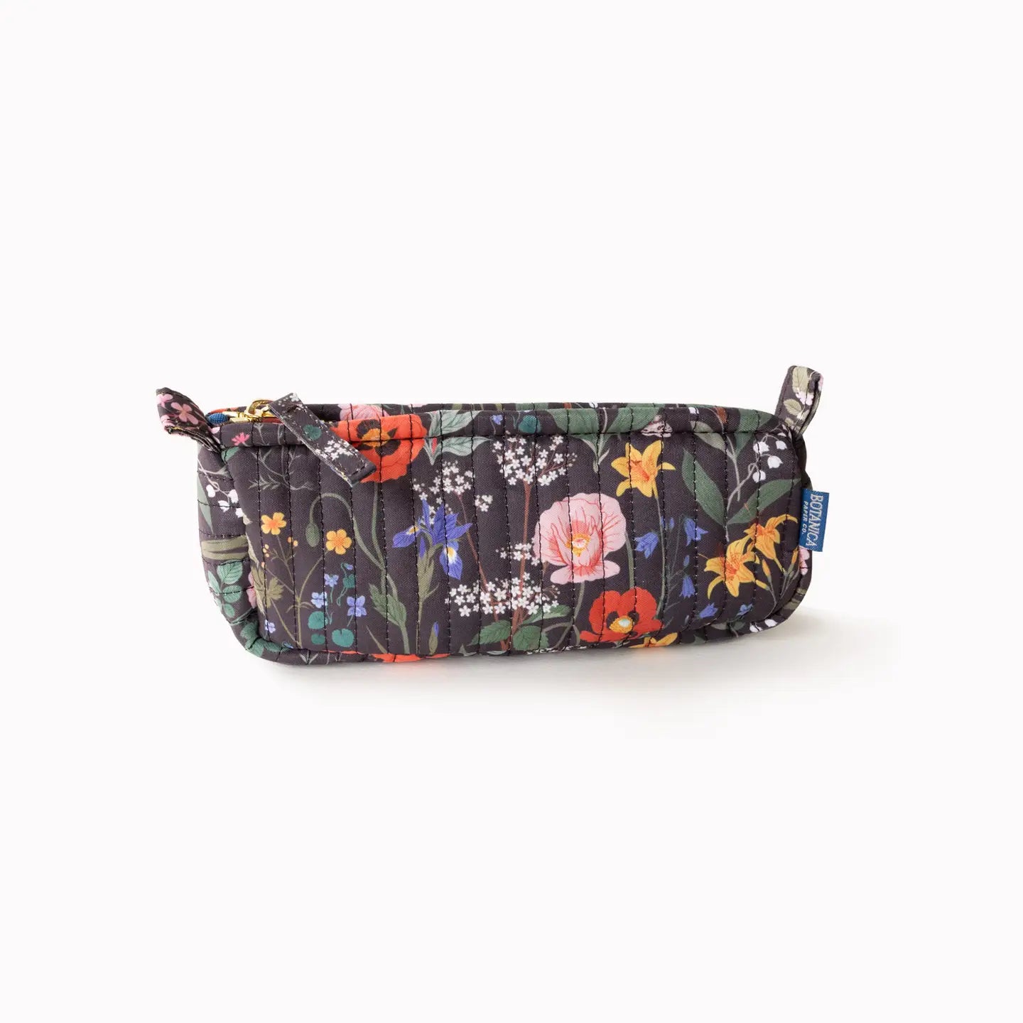Botanica Paper Co Wild Flowers Cotton Quilted Pencil Pouch