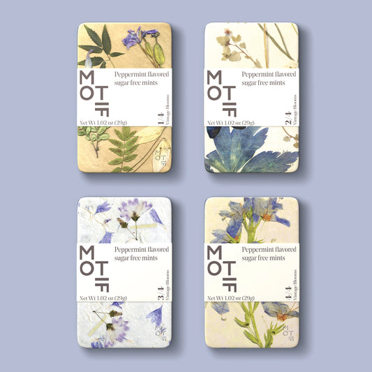 Mystery Motif Mints in a Tin - Vintage Blooms