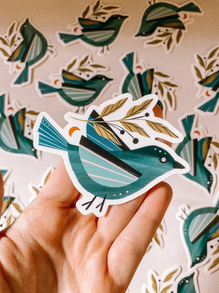 Bluebird Clear Sticker