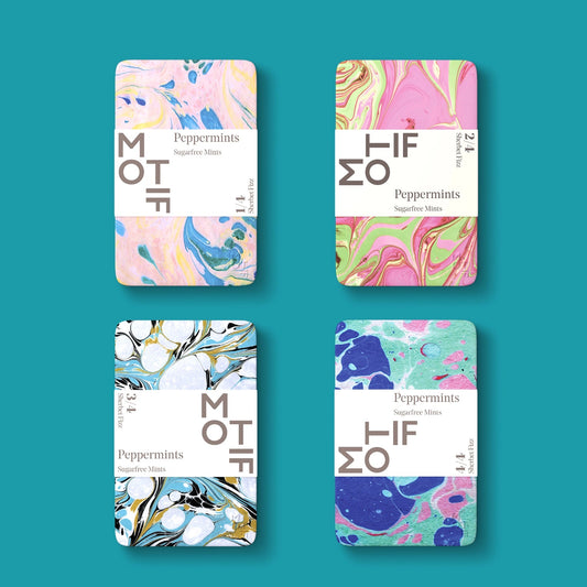 Mystery Motif Mints in a Tin - Abstract Marble
