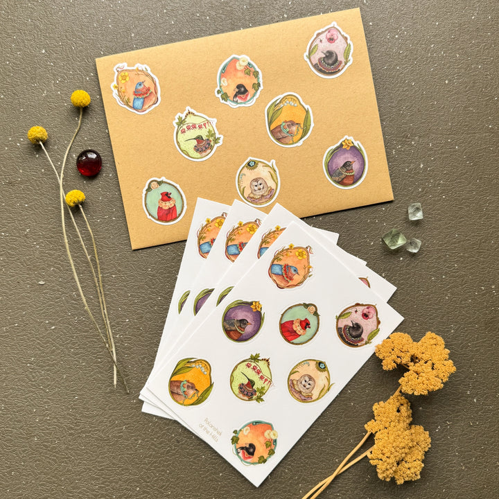 Floral Flight Crew Sticker Sheet