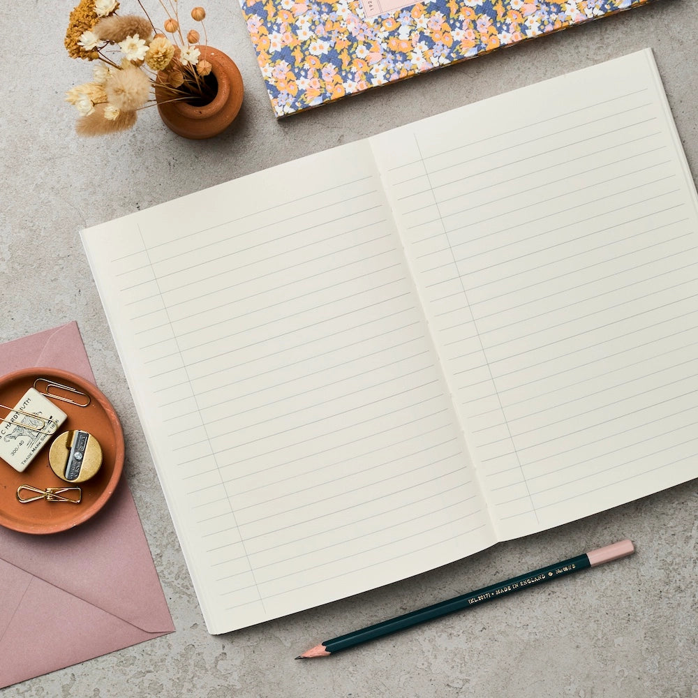 Katie Leamon Green Marble Lay-Flat Notebook - Vol. 53