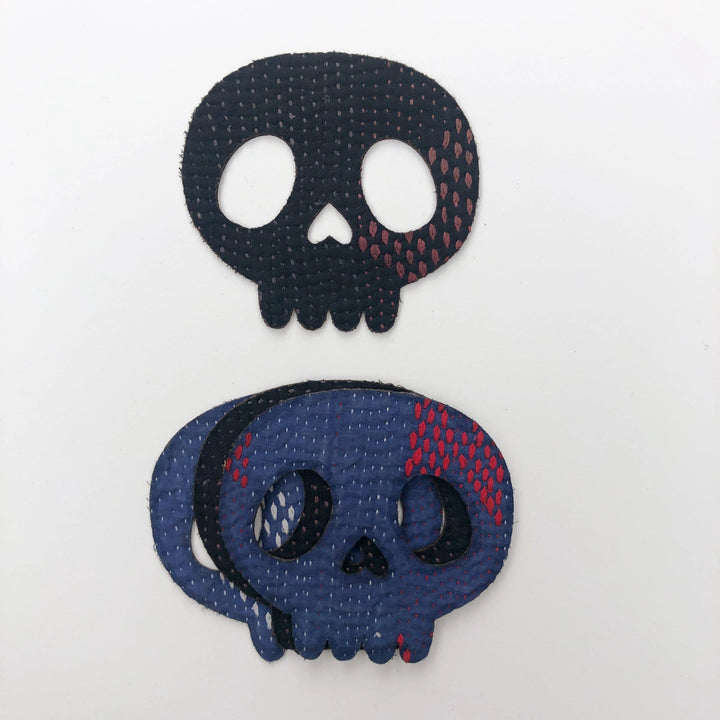 Spooky Iron-On Kantha Patches