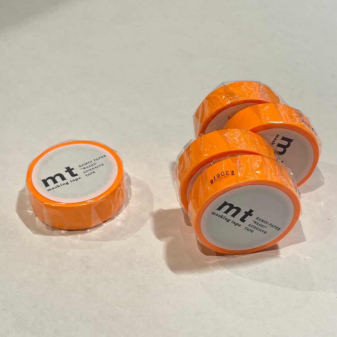 Matte Neon Orange Washi Tape