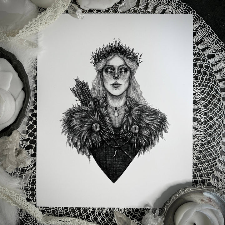 Skadi - Norse Goddess of Winter Print