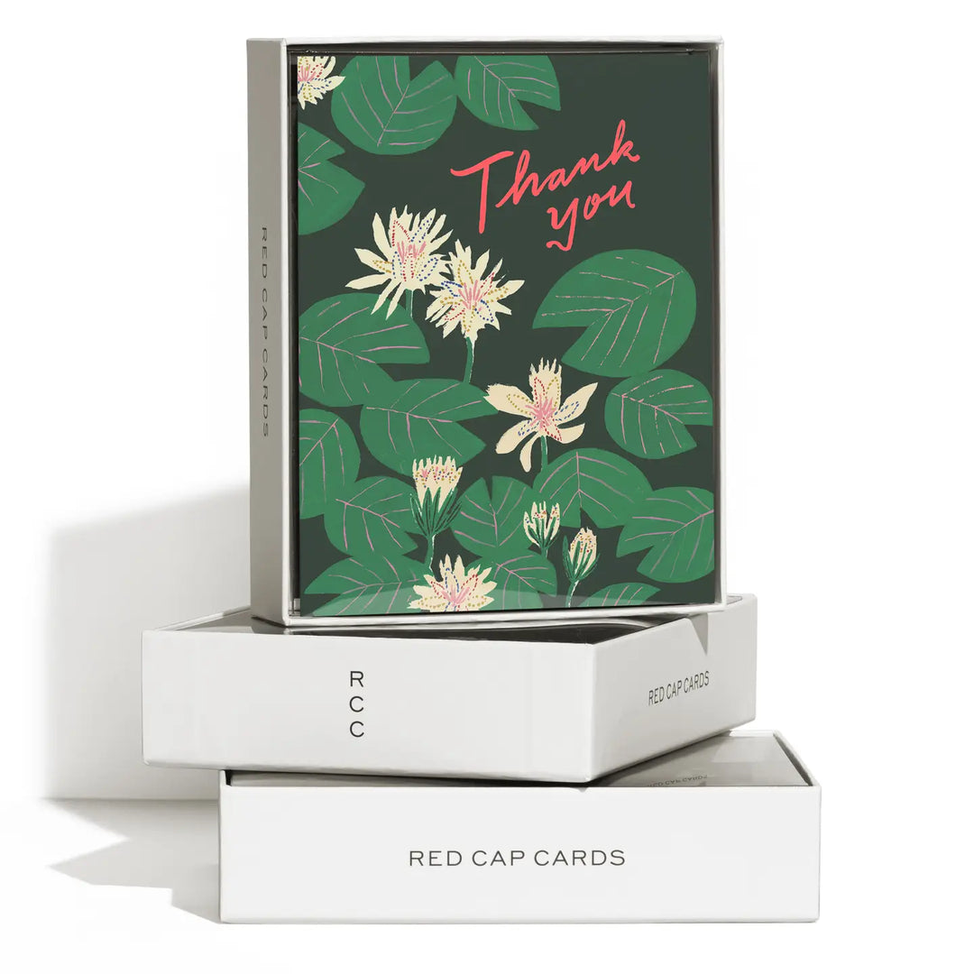 Water Lillies Thank You - Boxed Card Set