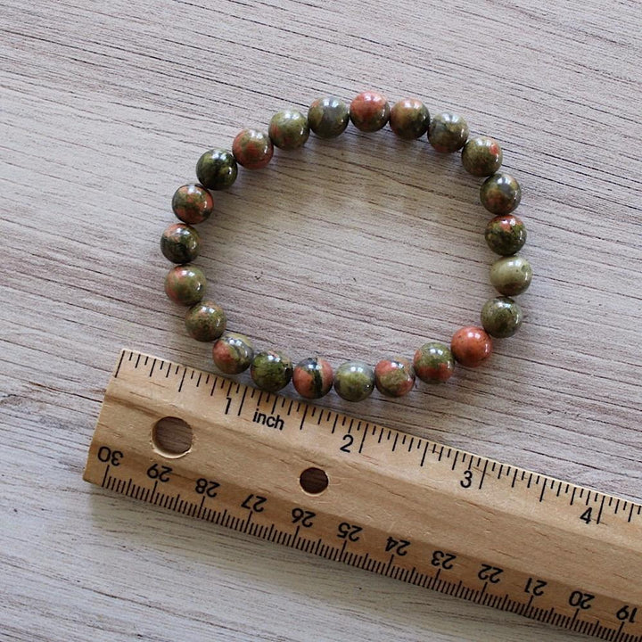 Unakite - Crystal Bracelet