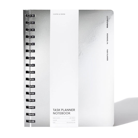 Metallic Spiral Task Notebook - Large