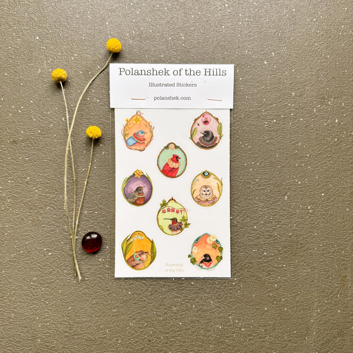 Floral Flight Crew Sticker Sheet