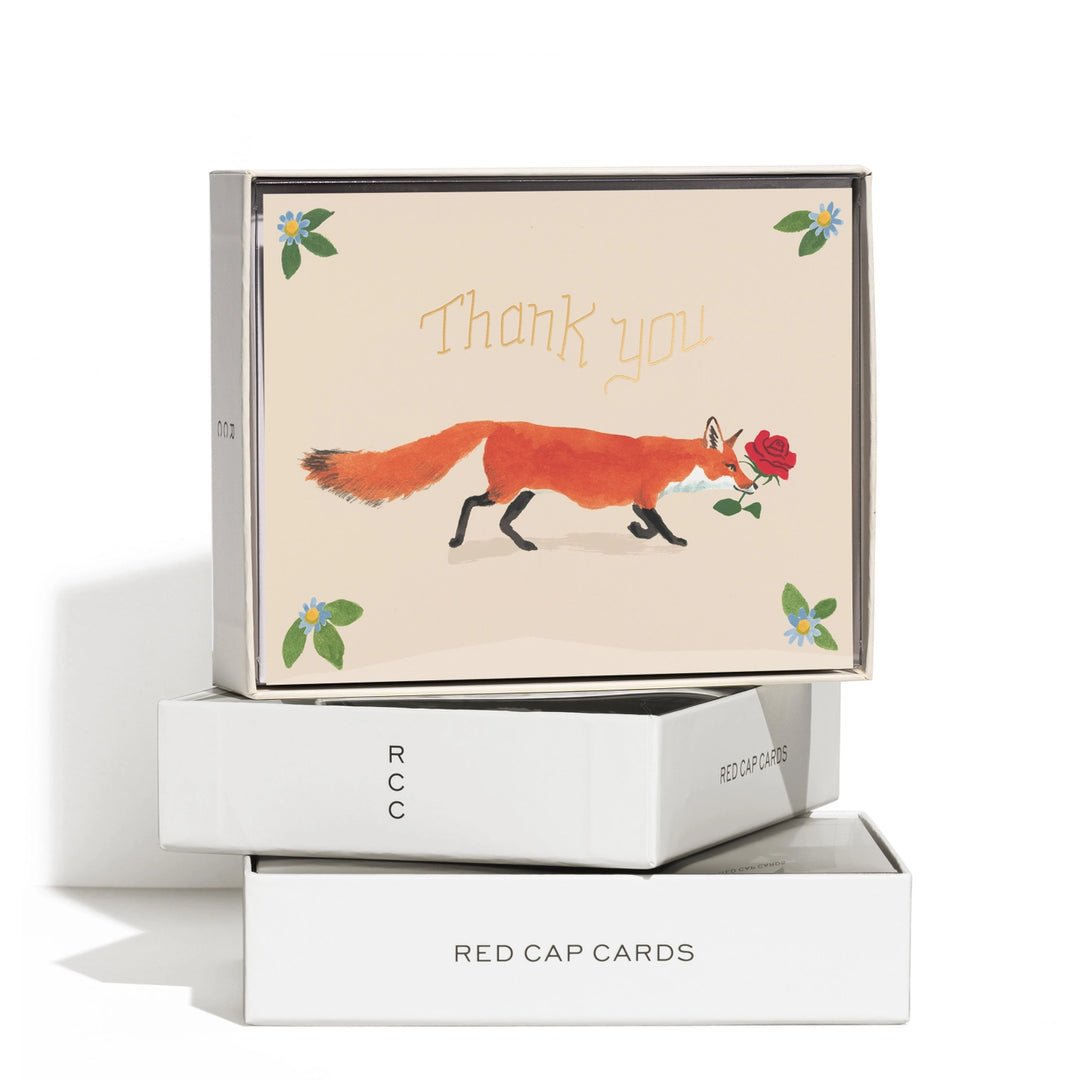 Fox Thank You - Boxed Card Set