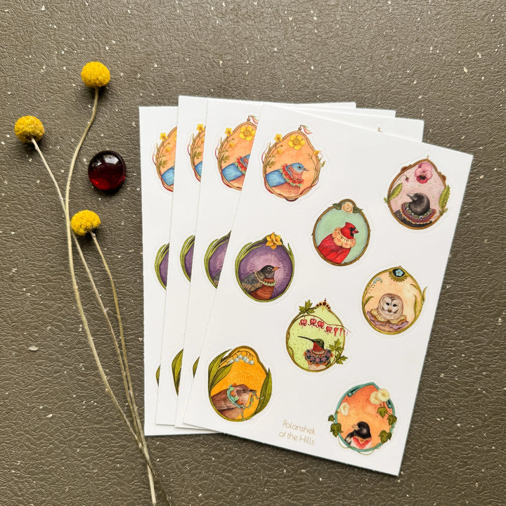 Floral Flight Crew Sticker Sheet