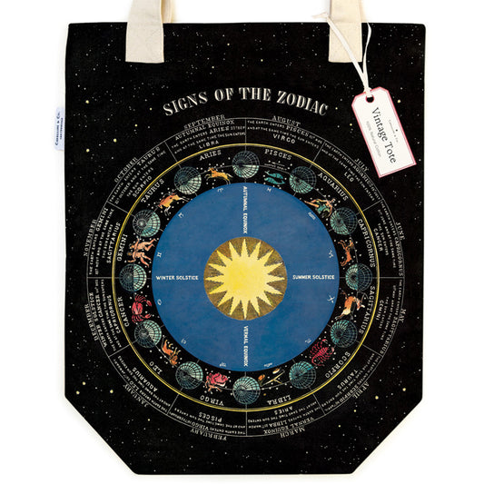 Zodiac Chart Tote Bag