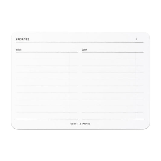 Priorities Mini Desk Pad