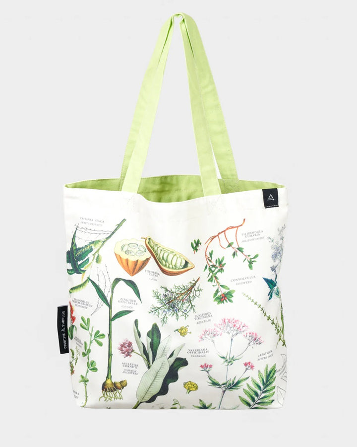 Medicinal Botany Reversible Canvas Tote