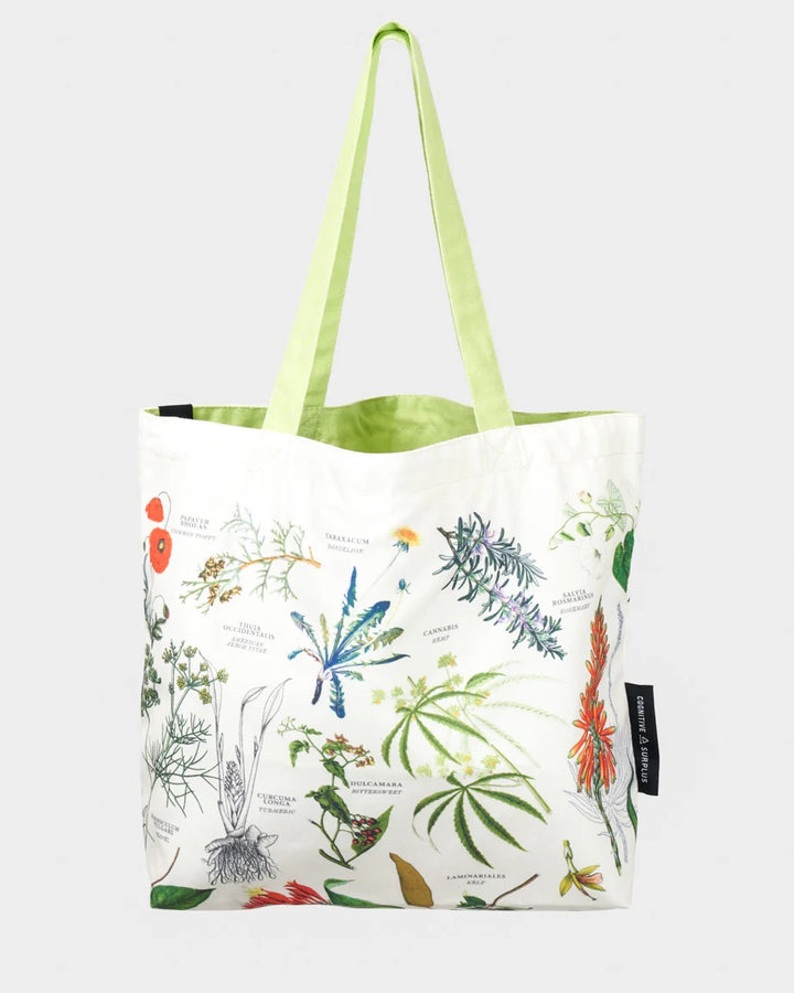 Medicinal Botany Reversible Canvas Tote