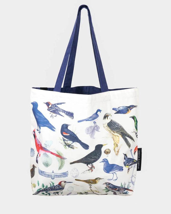 Feathered Friends Ornithology Reversible Canvas Tote