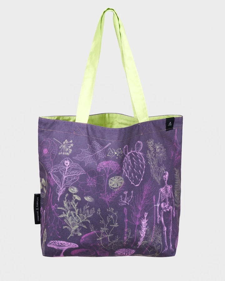 Poisonous Plants Reversible Canvas Tote