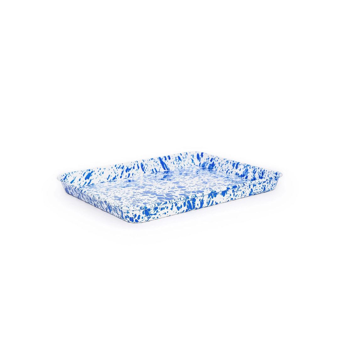 Splatter Enamelware Small Rectangular Tray