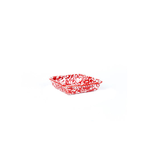 Splatter Enamelware Small Square Tray