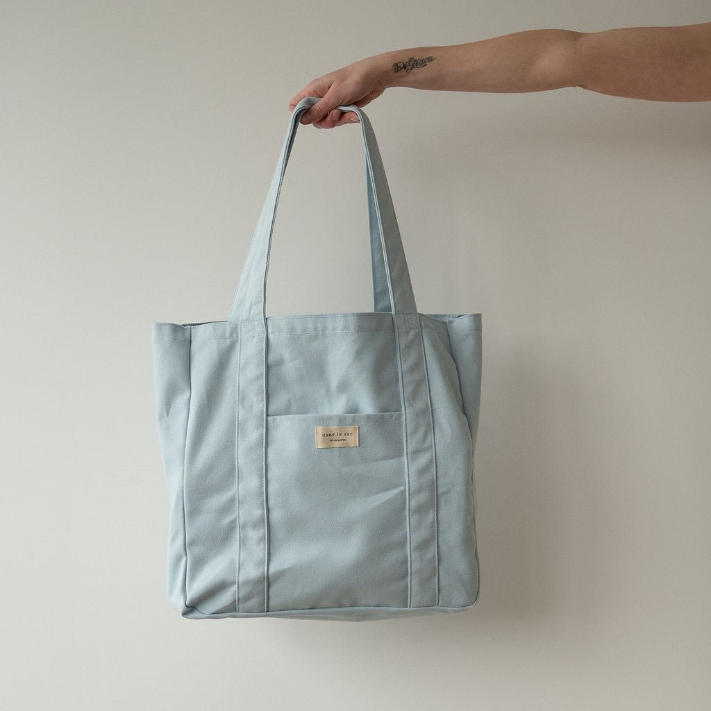 Dans Le Sac Essentials Cotton Tote Bags - Blue