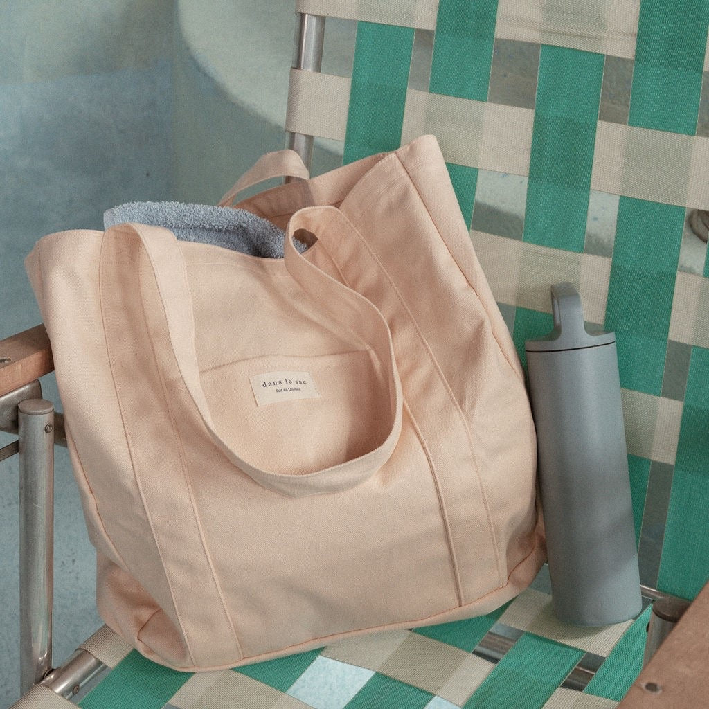 Dans Le Sac Essentials Cotton Tote Bags - Peach