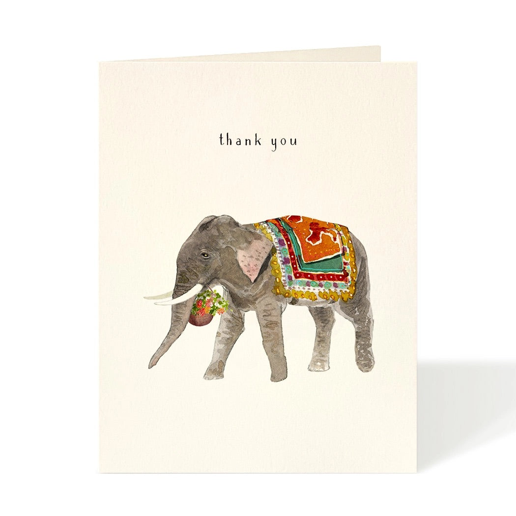 Elephant Flower Delivery Thank You Card