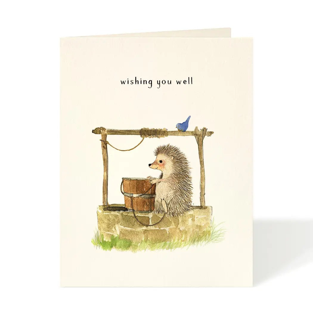 Wishing You Well Hedgehog Card