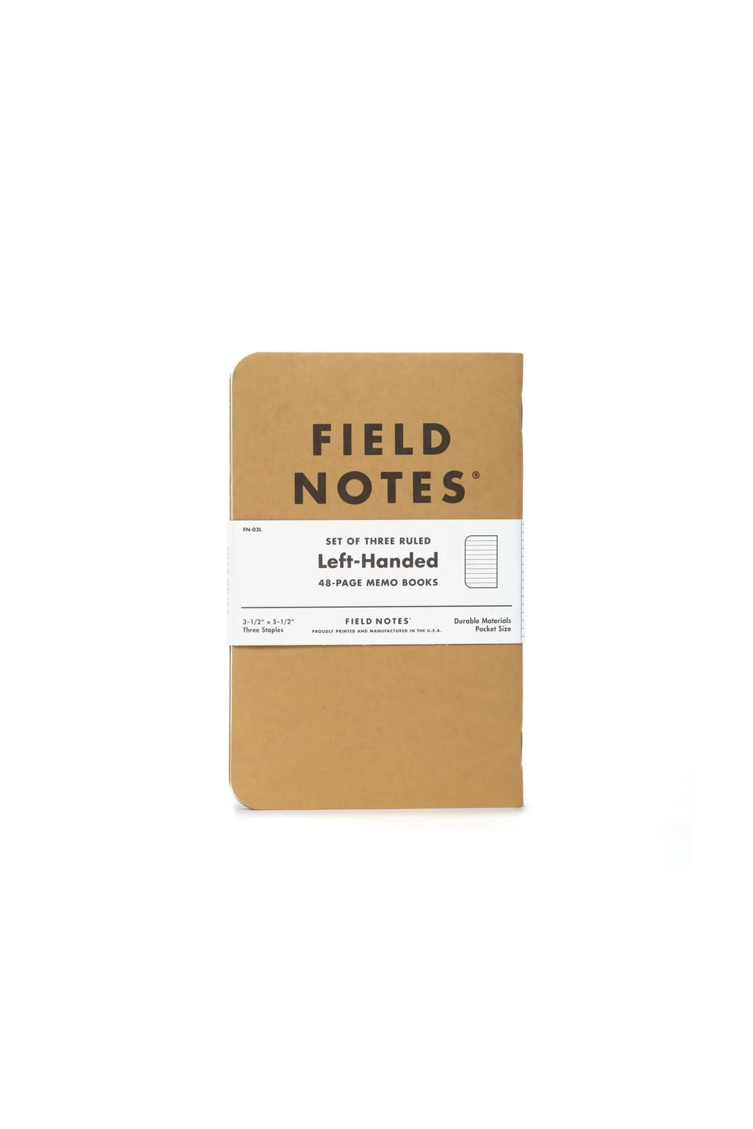 Field Notes - Kraft 3 Pack - Left Handed