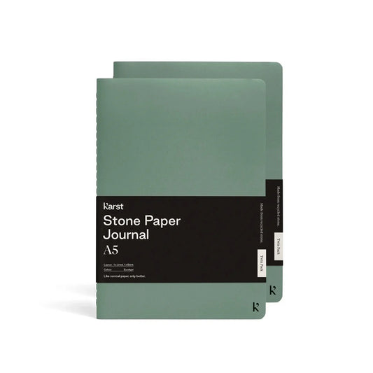 Karst A5 Stone Paper Notebook Set - 3 Color Options