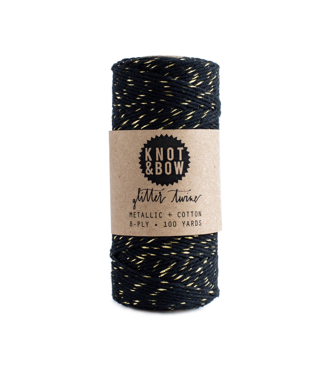 Glitter Twine - Black/Gold