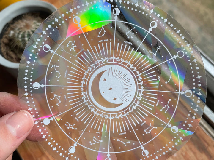 Astrology Zodiac Wheel Suncatcher Sticker