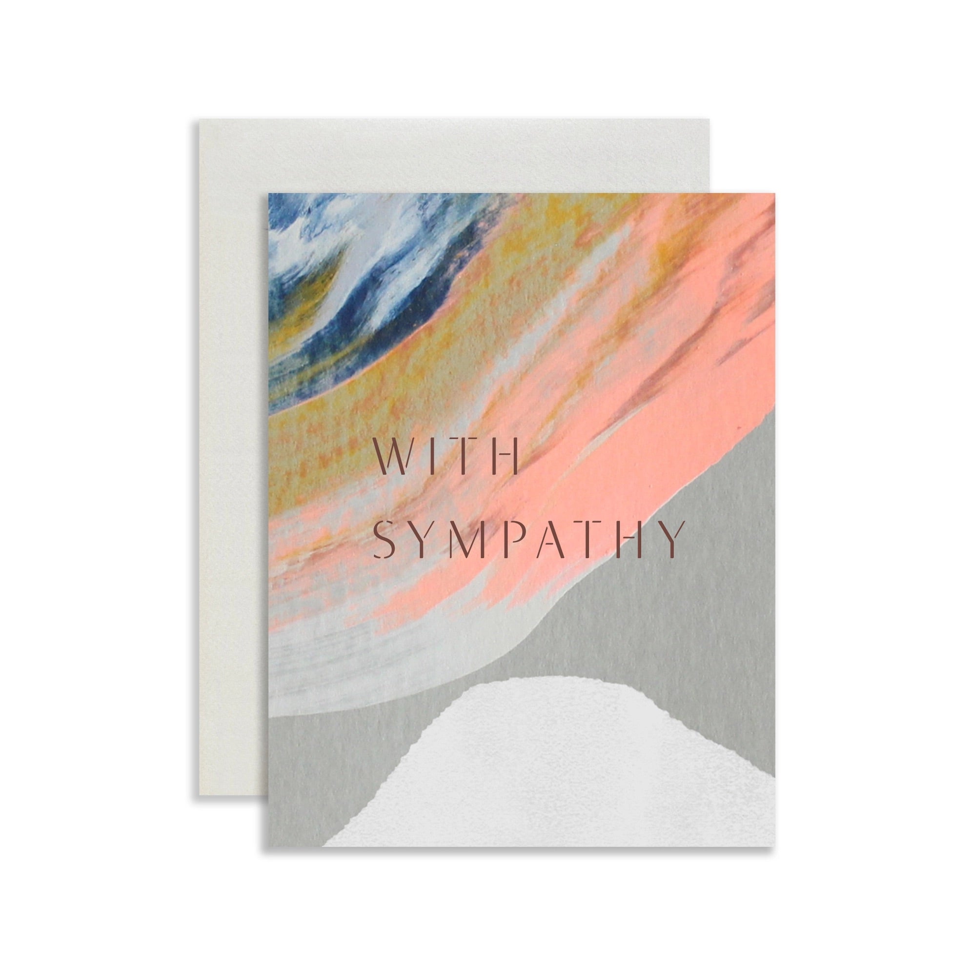 With Sympathy Flurry Card With Sympathy Flurry Card