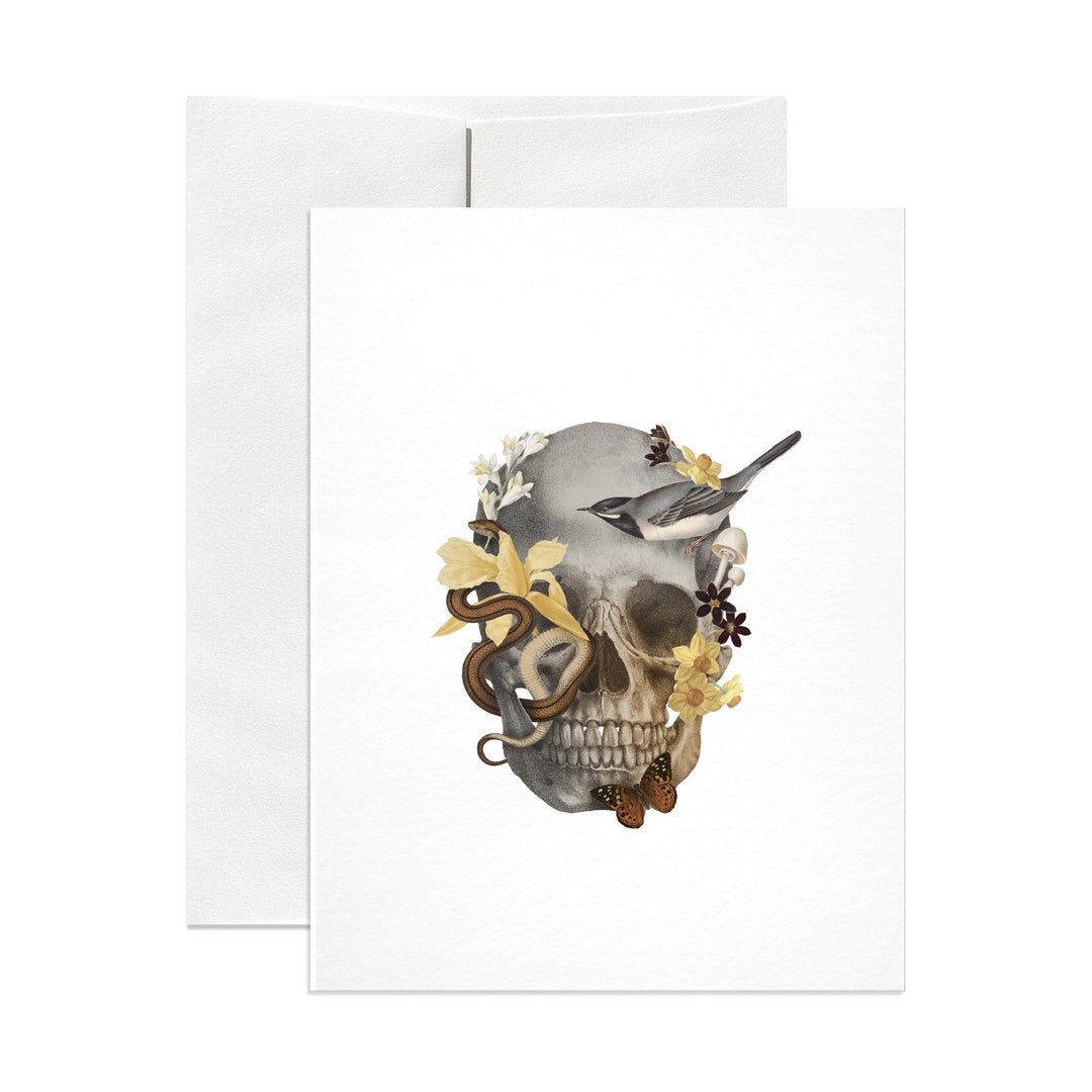 Yellow Skull Card