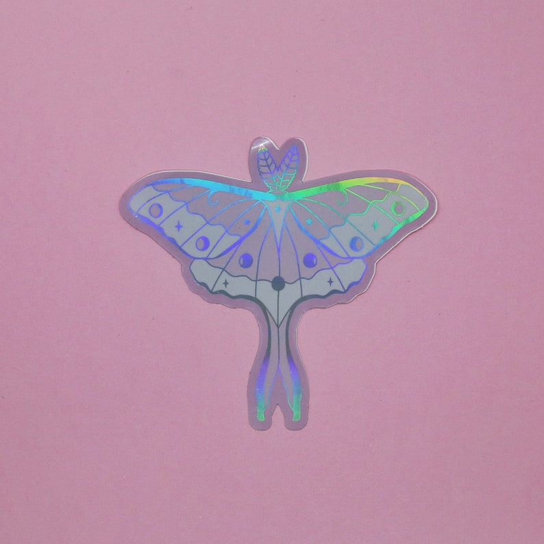 Luna Moth Waterproof Vinyl Sticker