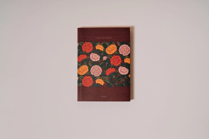 Persephone's Floral Lined Notebook