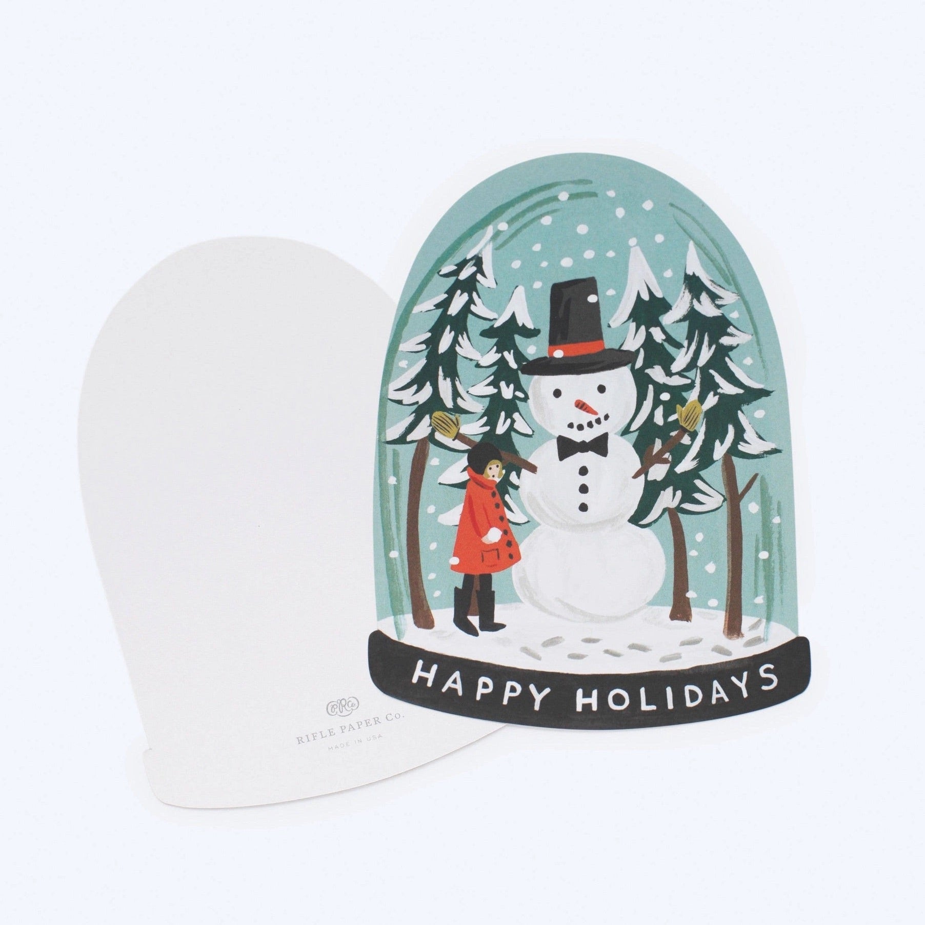 Snowman Snow Globe Card