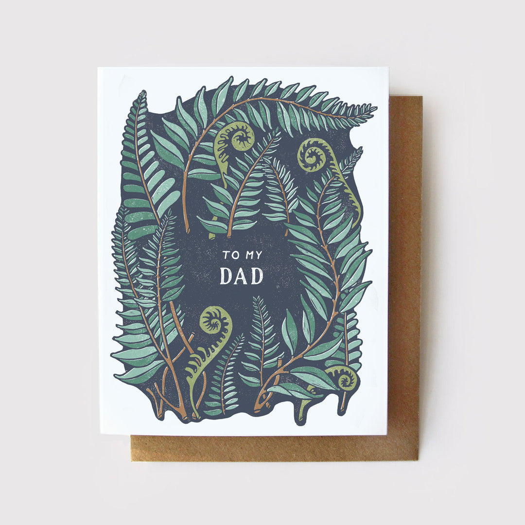 To My Dad Forest Fern Card