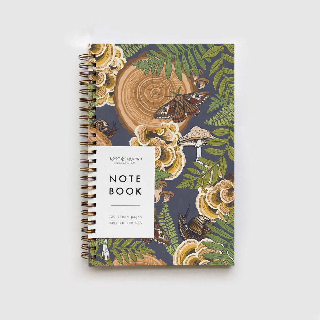 Mushroom Grove Spiral Notebook
