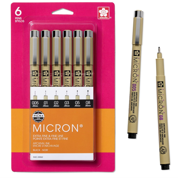Sakura Pigma Micron Fineliners - Singles