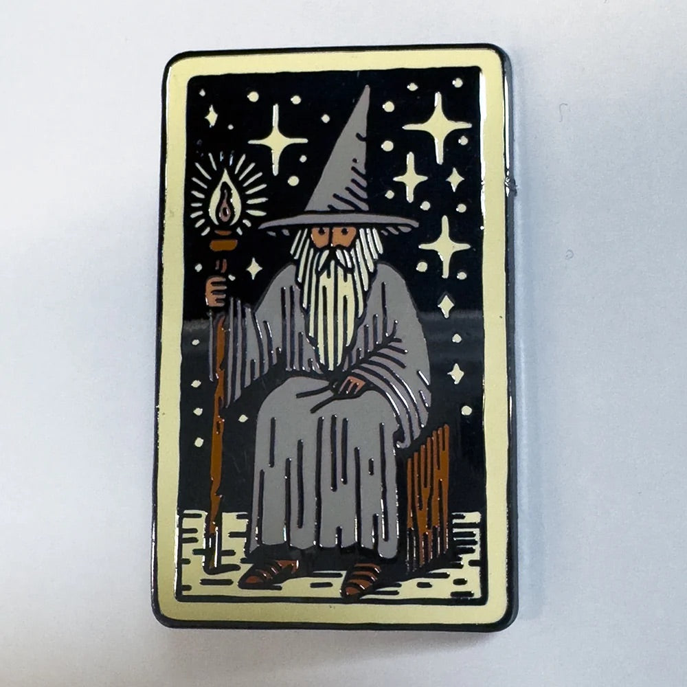 Wizard Tarot Card Pin