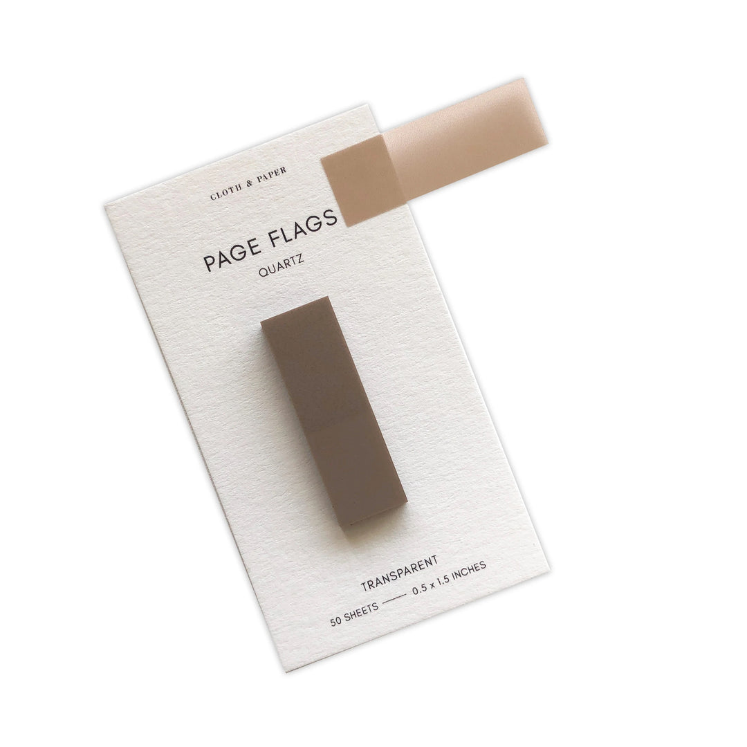 Slim Transparent Page Flags - Quartz