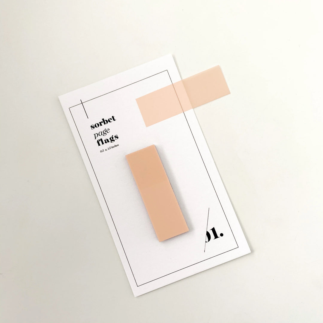 Slim Transparent Page Flags - Sorbet