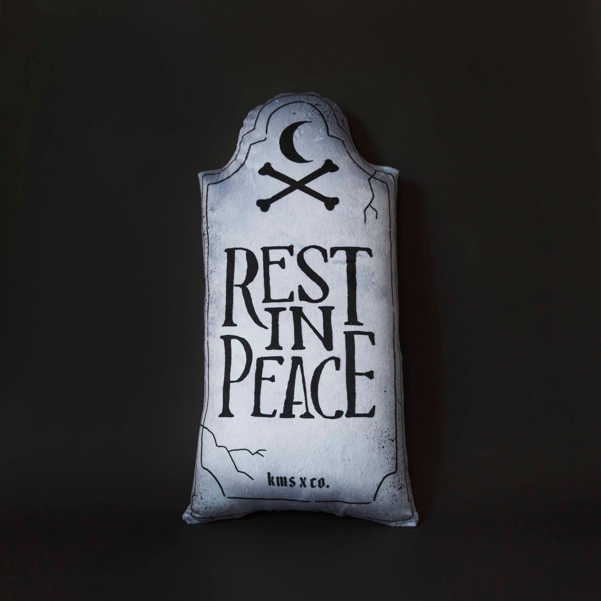 Rest In Peace Gravestone Pillow Of Aspen Curated Gifts