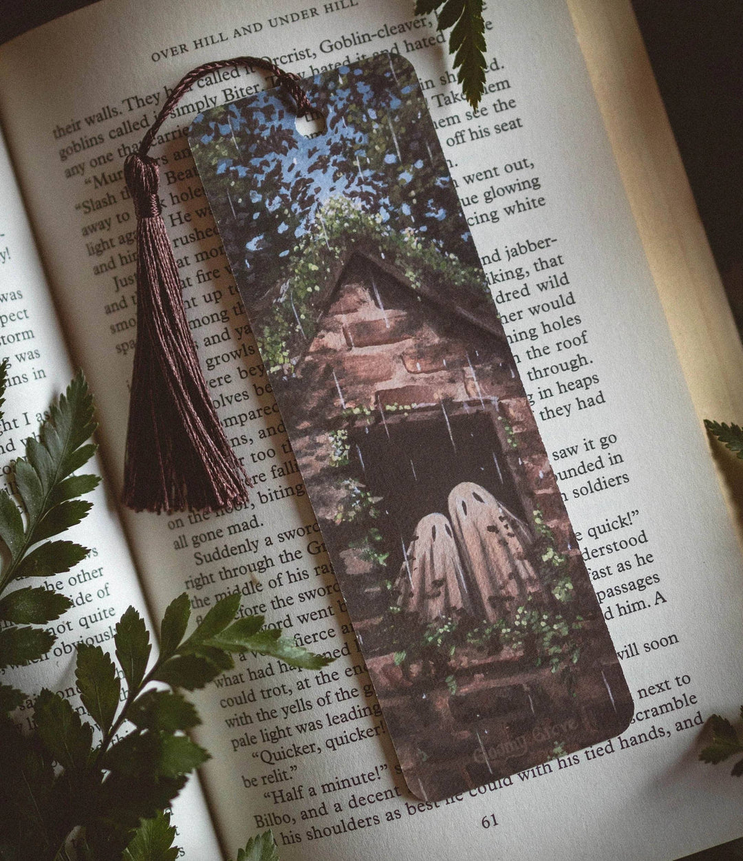 Cottagecore Ghost Bookmark