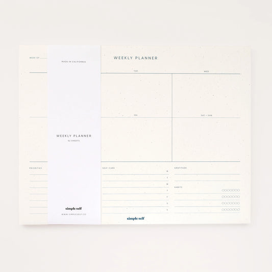 Weekly Planner Notepad - Simple Self