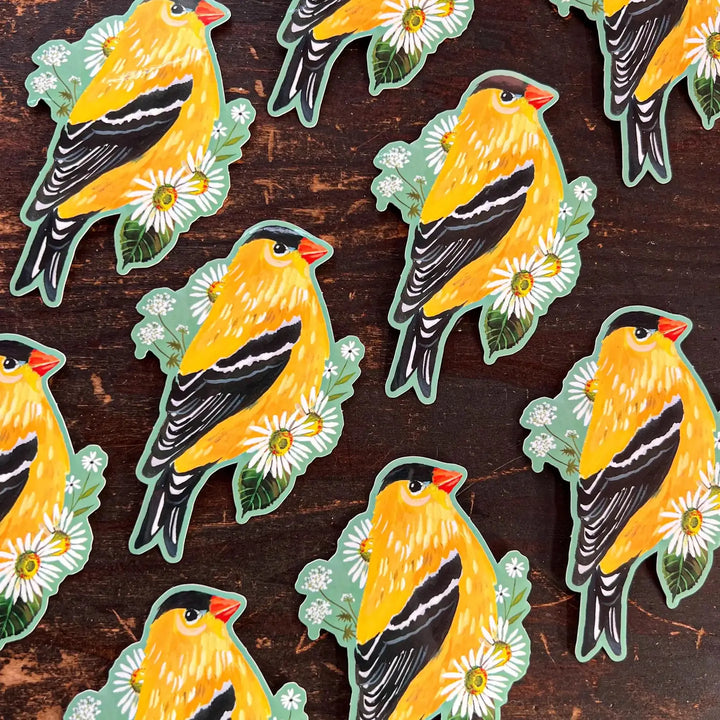 Good Luck Goldfinch Sticker